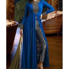 R3021D BLUE NAKKASHI MASTER REPLICA PARTY WEAR SUIT